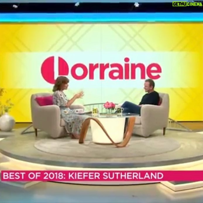 Kiefer Sutherland Instagram - Thank you @lorraine for having our interview as the best of #2018 on @itv. Watch it on highlights on the page.