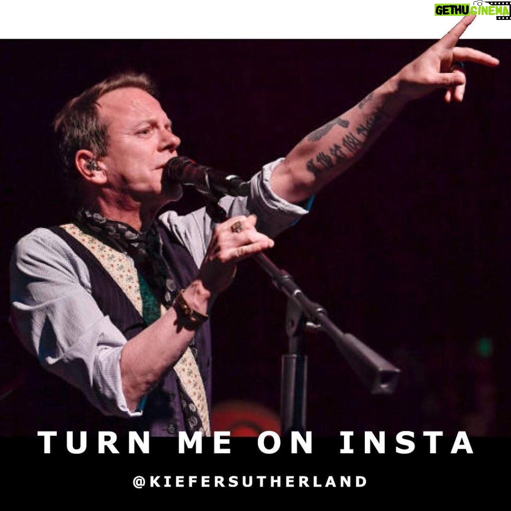 Kiefer Sutherland Instagram - Press the ••• and Turn on notifications to make sure you don’t miss out on this weeks news.