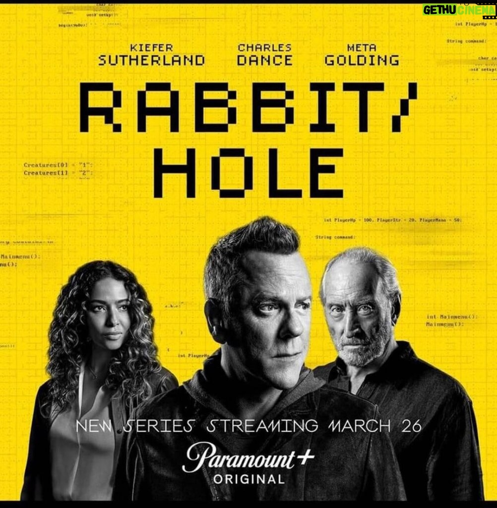 Kiefer Sutherland Instagram - 3.26.23. Kiefer starts his new role as John Weir in the new series Rabbit hole, which starts streaming on @paramountplus tomorrow.