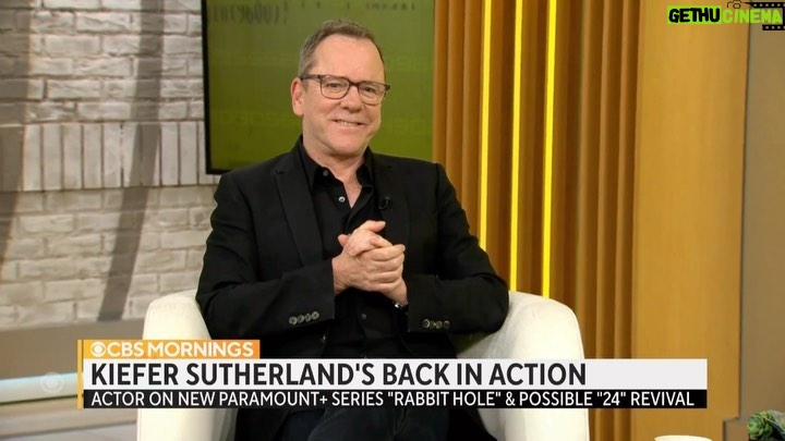 Kiefer Sutherland Instagram - @kiefersutherland is still doing his own stunts as he takes on a character with “great contradictions” in @rabbitholepplus. He shares how #RabbitHoleSeries pays homage to some of Hollywood’s greatest thrillers — and how his character compares to Jack Bauer on “24.”