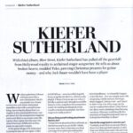 Kiefer Sutherland Instagram – @guitarist_mag, you rock! Thank you for the 6 page feature on Kiefer’s new album. The issue is onsale now and can be purchased from magazinesdirect.com (issue 481). Pre-order ‘Bloor Street’ today!