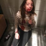 Kiera Allen Instagram - Did you know that the best way to clean the fake blood off your face at the end of a long work day is shaving cream? Doug Morrow knew.