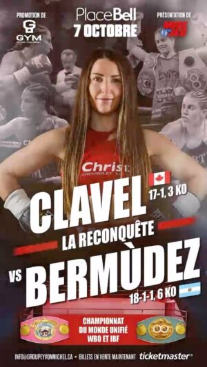 Kim Clavel Instagram - “T’es mieux d’être prête, parce que je le suis” - Kim Clavel 🤩
-
#ClavelBermudez #boxing #boxingevent #femaleboxer