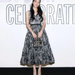 Kim Jisoo Instagram - As global ambassador for fashion and beauty, @Sooyaaa__ shines at the Lady Dior Celebration in Seoul, donning a #DiorAW23 collection dress and black pumps by @MariaGraziaChiuri, complemented by the iconic #LadyDior bag. #StarsinDior