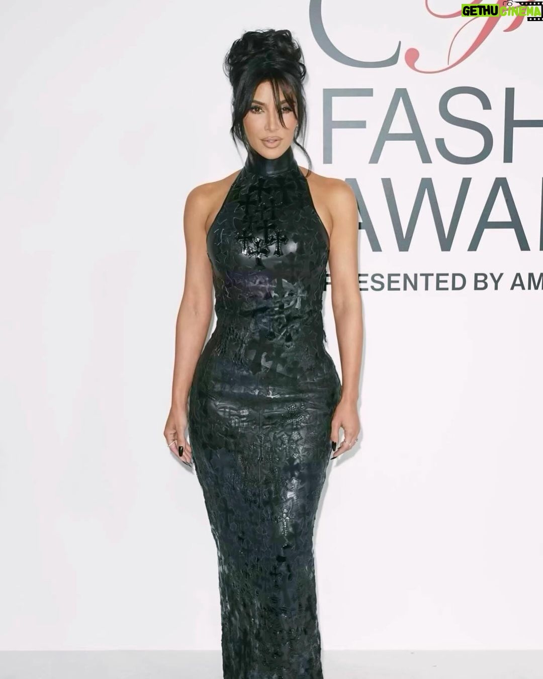 Kim Kardashian Instagram - CFDA AWARDS in CHROME HEARTS