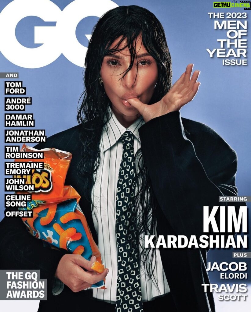 Kim Kardashian Instagram - Hi! I’m the GQ Man of the Year! 😱🤯🥰