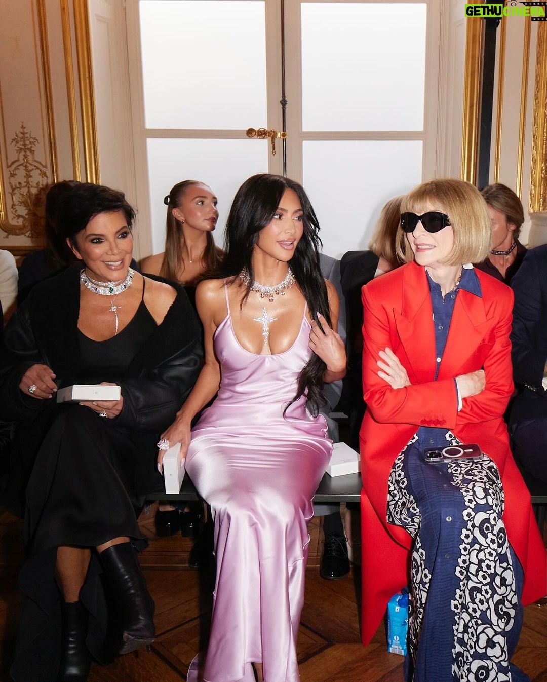 Kim Kardashian Instagram - Victoria Beckham show in Paris