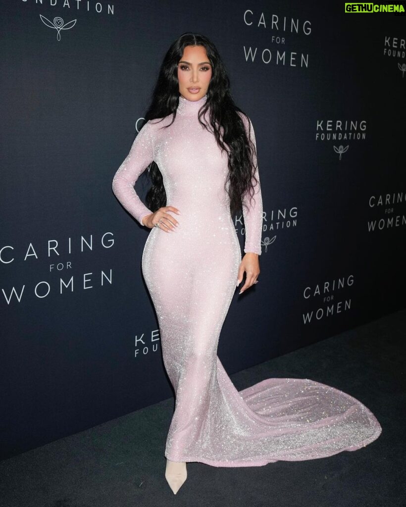 Kim Kardashian Instagram - Caring for women 🩷 at the Kering Foundation Gala