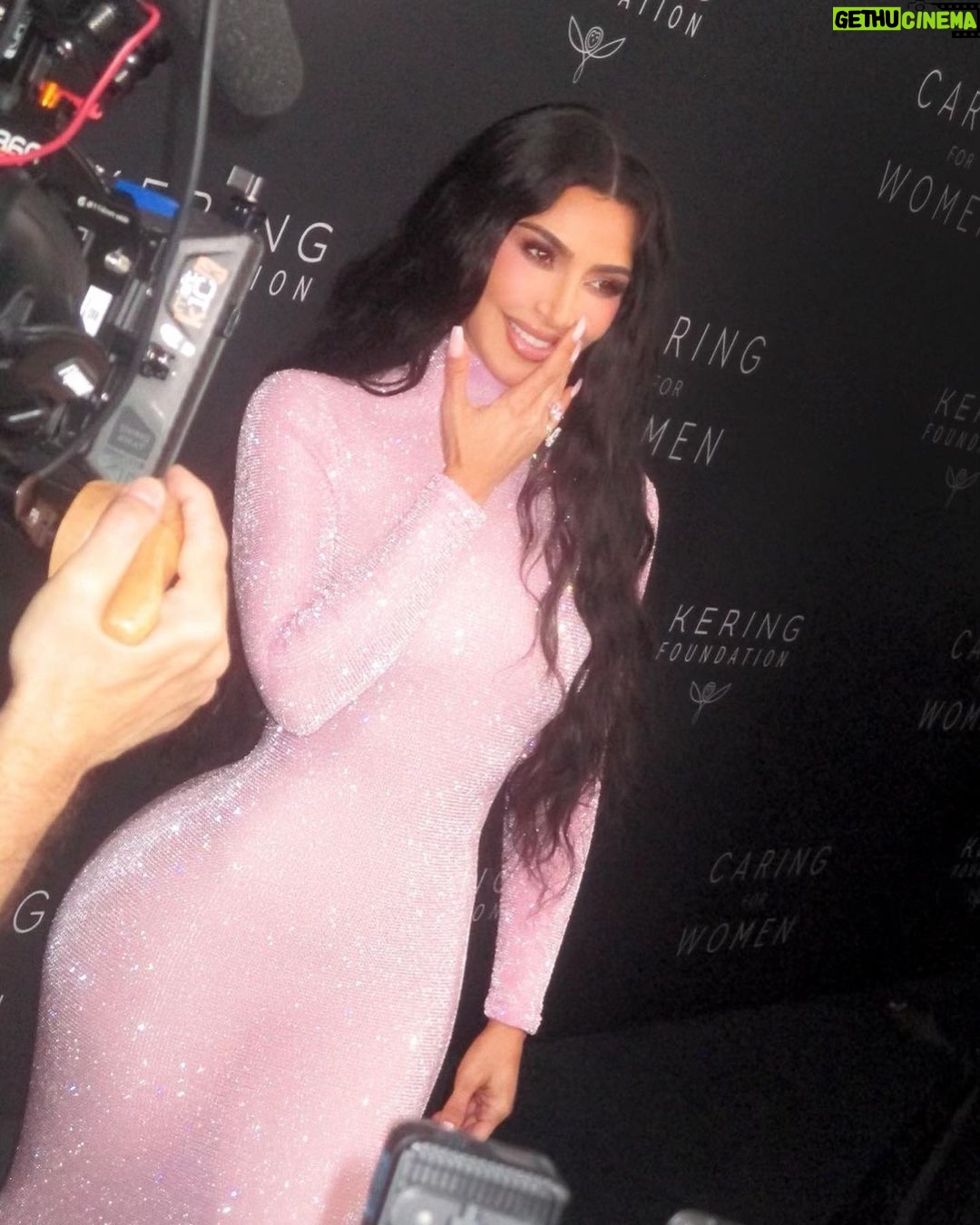 Kim Kardashian Instagram - Caring for women 🩷 at the Kering Foundation Gala