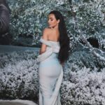 Kim Kardashian Instagram – ❄️ Santa Baby ❄️ #MuglerArchieves @muglerofficial
