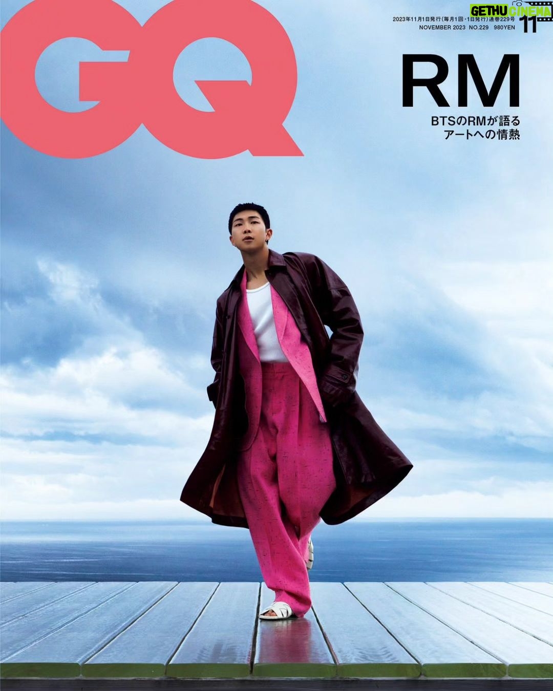 Kim Nam-joon Instagram - @gqjapan cover w/ Hiroshi Sugimoto #BottegaVeneta