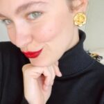 Klelia Andriolatou Instagram - Monday & Red lipstick 💋