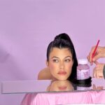 Kourtney Kardashian Barker Instagram - Behind the scenes from my new @lemme glow gummies campaign. (I was hiding a little 5 month baby bump on set 🤍) Lemme Glow is the ultimate beauty complex, scientifically formulated with Types 1 and 3 Collagen Peptides, Biotin, Zinc, Vitamins A, C & E and 72 Ionic Trace Minerals. 🍑✨✨