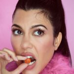 Kourtney Kardashian Barker Instagram - Glow up alert! Lol 🍑✨ Lemme Glow has officially arrived on lemmelive.com.    We spent over two years perfecting this formulation, and it is the ULTIMATE beauty gummy for thicker, fuller hair and clearer skin… 💅🏼🎀   Fun fact: Our Glow collagen gummy contains a mineral complex with 72 ionic trace minerals from Utah's Great Salt Lake, giving you that radiant, dewy glow. ✨✨