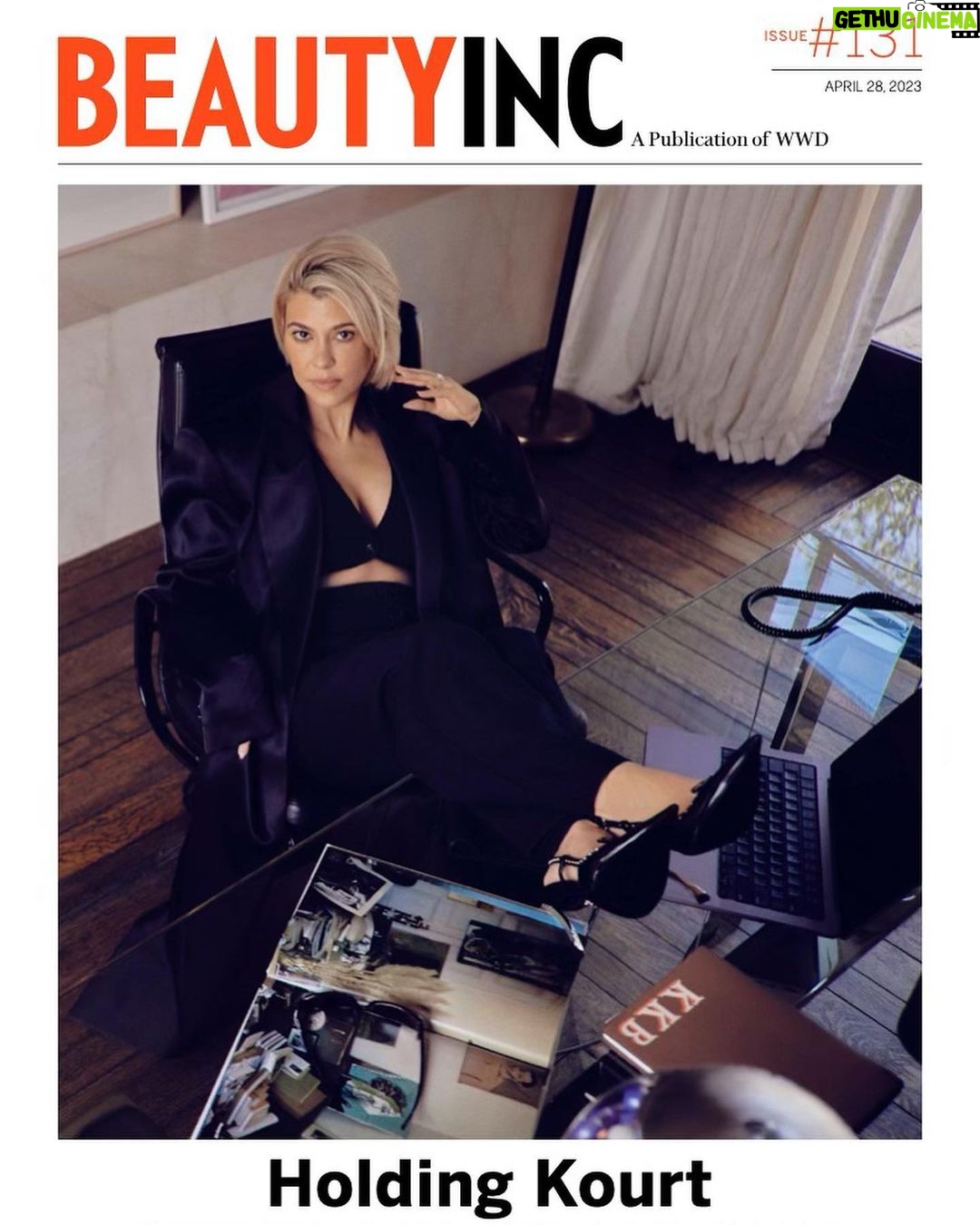 Kourtney Kardashian Barker Instagram - It’s giving @lemme expansion. Thank you Beauty Inc. @wwd for this cover and talking all things Lemme. So grateful. Photographer: @alexgharper Stylists: @chloeandchenelle Makeup: @leahdarcymakeup Hair: @dimitrishair