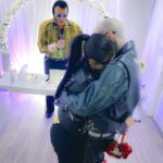Kourtney Kardashian Barker Instagram – One year ago today, an Elvis impersonator married me and @travisbarker after the Grammys and way too much tequila in a chapel in Las Vegas! It was one of the best nights of our lives, dreaming of a lifetime filled with fun adventures together.  And yes, that’s me about to throw up on the floor in the car. 🥂 Thankful to @clemente_310 @kevinhwolff for all the iPhone footage so that I could remember the night 🪩🤪 also, I ended up losing this jacket that night, which I had for ten years, with the little cute heart studs and there’s a reward if anyone finds it 🕵🏻‍♀️