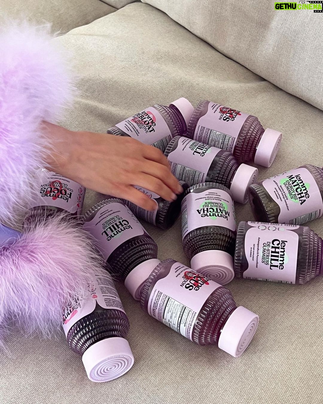 Kourtney Kardashian Barker Instagram - Hiiiiiiiiii I am obsessed with our @lemme bottles and lemme tell you why. It is important to me that each of Lemme’s bottles and caps are made of 100% post-consumer recycled plastic, (no virgin plastic)!✨Our mailers and shipping boxes are 100% recyclable, biodegradable, compostable, and made with FSC-certified paper. Through our partnership with Carbonfund, we provide carbon-neutral shipping by offsetting the footprint of every Lemme shipment. Through our partnership with non-profit One Tree Planted, we’ve committed to planting thousands of trees each year to restore forests in order to create habitats that support biodiversity and make a positive social impact around the world 🌳🫶🏼🌎. In @lemme land, we know that being a truly sustainable company is a forever project. We’re focused on doing better with every choice we make. Period 💜.