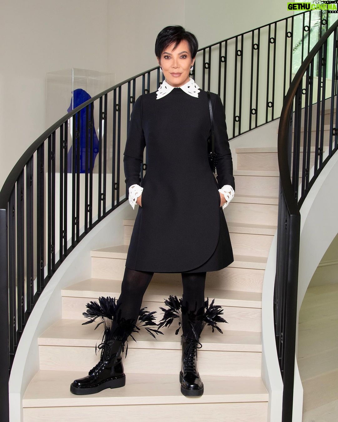 Kris Jenner Instagram - Valentino head to toe π€ thank you @MaisonValentino @pppiccioli @yigit for the beautiful boots! They look perfect with my vintage Valentino dress π Photos by @stevensimione @daniele.iachella #Valentino @coreygamble