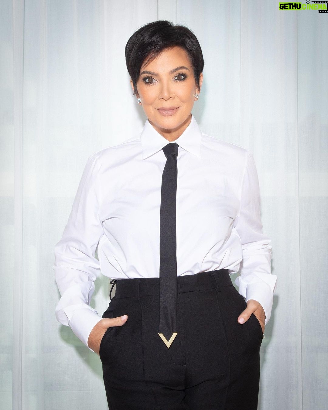 Kris Jenner Instagram - Thank you @pppiccioli @yigit @maisonvalentino for the amazing experience, the BEAUTIFUL show and the exquisite looks and stunning outfits! We had the best time and are always grateful!! β€οΈππΌ #Valentino @coreygamble #ParisFashionWeek