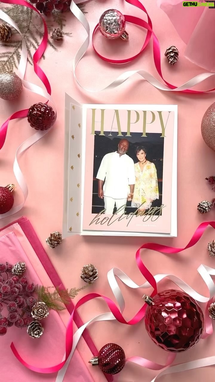 Kris Jenner Instagram - It’s here! I’m so excited to share a look at my 2023 holiday card with @coreygamble. We loved creating this with @Shutterfly, and hope you love it too! Happy Holidays! #Holiday #Holidays #HolidayCard #ChristmasCard #ShutterflyIt