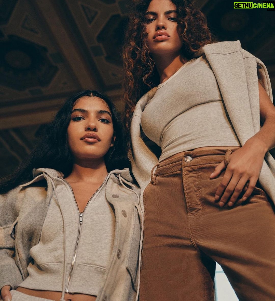 Kris Jenner Instagram - New @goodamerican Varsity Collection is available now!!! GoodAmerican.com @khloekardashian 🤍🖤📚✏️