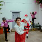 Krishna Praba Instagram - Jingle bells🔔 jingle bells🎉🎊💃🎅 Yes! Let’s have some craziness 🎅 👗 @sajawat_designerhub_bridalshop @styling_by_js 📸 @ajesh_pkd Edit. @godwin_xavier_chirayath @hafizmohammedx @l4lavendermedia @arun_thandav @thandavdanceschool #christmas #santa #celebration #celebrity #happiness