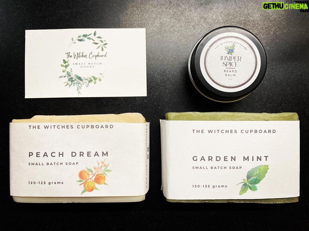 Kristen Holden-Ried Instagram - Happy Holidays all !! A friend of mine has been providing me with fantastic homemade hygiene products lately. Makes great stocking stuffers ;) The beard balm is the best I’ve ever used. Check out her page! @the_witches_cupboard_