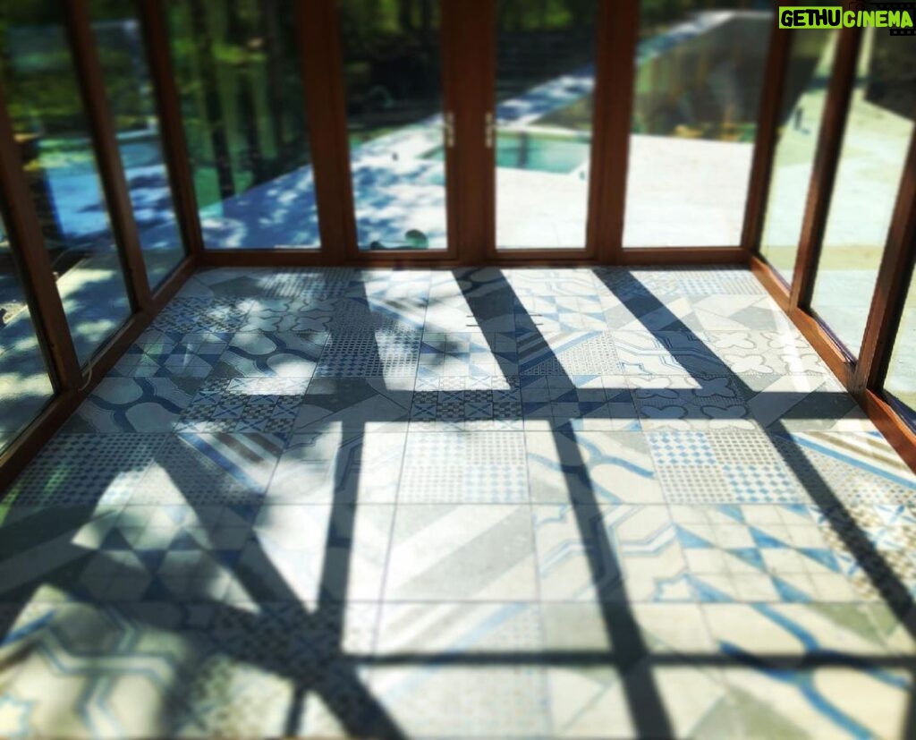 Kristen Holden-Ried Instagram - Sunroom tiles complete! Thanks @tilebychristopher It’s still a dusty dirty mess up here... But!! There’s is a light at the end of the tunnel. Or is that an oncoming truck... ? Keep calm, keep the cleaning products close, and carry-on. #renovation