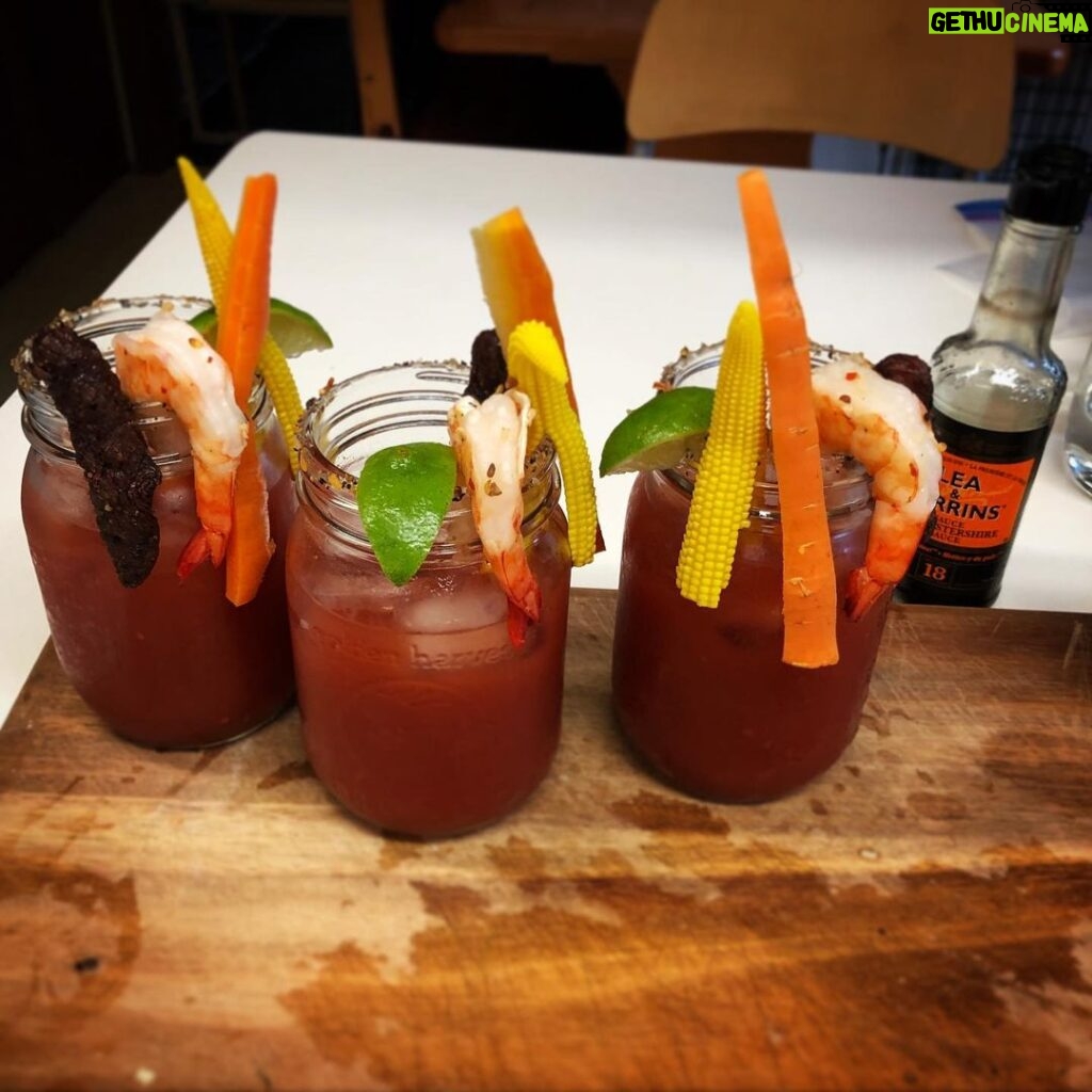 Kristen Holden-Ried Instagram - Who needs breakfast when you’ve got the @acatda Caesar? Morning!