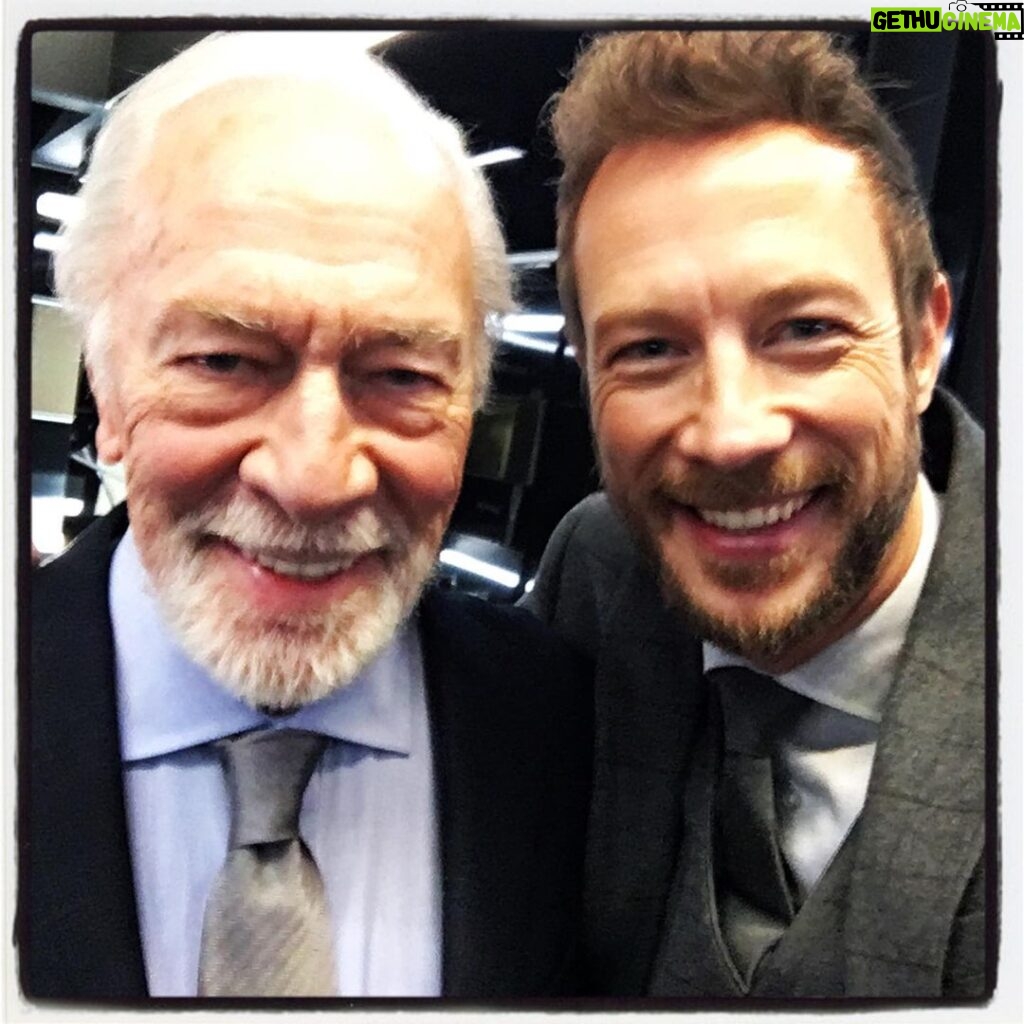 Kristen Holden-Ried Instagram - Sad day. He was a true inspiration to me. He turned 89 while we were filming here. And I realized the trick is to never stop. Find what you love to do and keep doing it until the day you die. He was a man of unparalleled wit, class and charm. Unbeknownst to him, he became my role-model. And he will continue to be. You’ll be much missed “Mr. Plummer” He would always insist we call him Chris... but we just couldn’t. Thank you Mr. Plummer. Bravo!! #christopherplummer