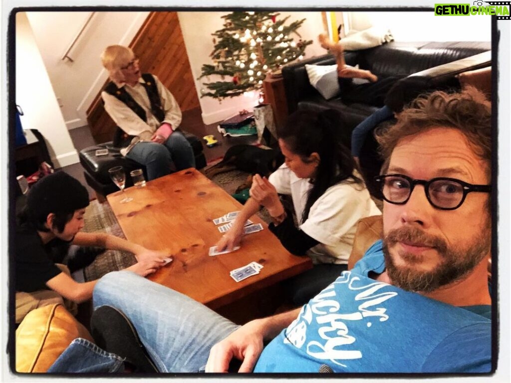 Kristen Holden-Ried Instagram - Teaching the kids to play asshole. A new Christmas tradition is born. Hope you’re all safe, loved, and feeling some togetherness whether virtual or actual. Big love from Canada. #asshole #president 😜
