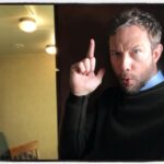 Kristen Holden-Ried Instagram - Detective Dominic Hayes at your service. License to... point at things... emphatically... and... on occasion... nose pick. #trailerlife #setlife #goofball