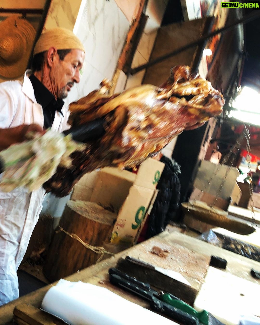 Kristen Holden-Ried Instagram - Mechoui alley... Some yum from Marrakesh Thanks @theonlypaulamos for the recommend! #marrakech #morocco