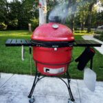 Kristen Holden-Ried Instagram - Thanks for the B-Day wishes all ! It was a lovely poolside day experimenting with the Big Joe :) Beer can chickens and pizza ?!? A good day indeed :) My pizza skills need some work as you can see… but tasted delicious ! #kamadojoe