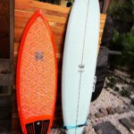 Kristen Holden-Ried Instagram - These two inanimate objects give me a ridiculous amount of joy :) Thanks Robby @oloalaia surf for hooking me up with this sweet 7.0’ Guild single fin. It got me into every wave I wanted and trained me up to be able to ride my equally sweet 6.0’ @campbellbros Octofish :) And also teaching me the secret technique of the grid wax 😜 If you’re in Nosara check out @oloalaia best coffee and boards in town.