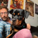 Kristen Holden-Ried Instagram - When your 100 pound puppy still thinks he’s a 10 pound lap-puppy… Good thing he’s still so cuddly :)