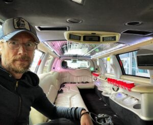 Kristen Holden-Ried Instagram - So this is my airport limo Newfoundland styles…
I think I need some friends. 
And yes, there is a shot of screech in each of those glasses. 
I’m gonna be a mess! 
#newfoundland