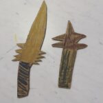 Kristen Schaal Instagram – Daughter created swords for us to fight with tonight. Guess which one I got?