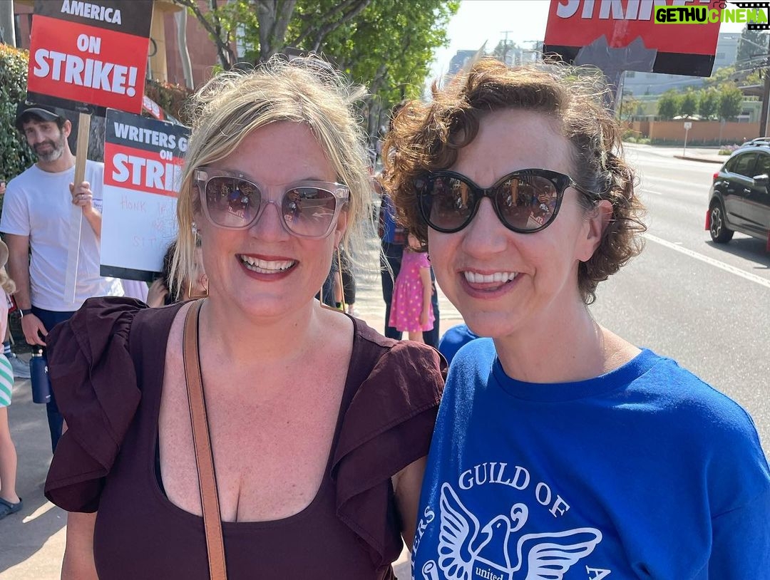 Kristen Schaal Instagram - Here are some heroes from today. #wgastrike