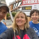 Kristen Schaal Instagram - Yes, we look cute. Yes, we are sick of striking. Yes, we all want a fair deal. And proud to live in a country that has unions. @robinshorr so cute. Rich Blomquist so so cute.
