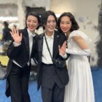 Kurumi Shimizu Instagram - #ブギウギ の想い出❣️ 六花ちゃんと秋山リリーのツートップ！ 秋山かっこよすぎ！らぶ スズ子きゃわ🫶 カッコ良すぎる橘先輩！ 同期の和希ちゃん！これから梅丸引っ張ってこな！ 新納さん😂初登場からクセ強すぎる😂 テストではもっと色々やっていて、爆笑でした😂 数シーンでしたが、とっても楽しかったです😂 新納さんとはHOPE振り、また演出家と演者という関係性だったの、ウケちゃうね😂