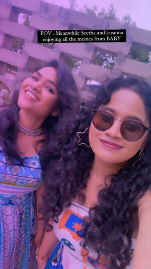 Kusuma Degalamari Instagram - Memes are love❤️

#kirrakseetha #seetha #kusuma #kusumadegalamari #babythemovie #fyp #reelitfeelit #trending #baby #bro #babymeams