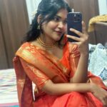Kusuma Degalamari Instagram - A burst of sunshine in my festival attire🌼 #happylohri #happysankranti Festival, festive vibes, Indian wear, lehenga, kites, colors, happy times, family, friends, wishes, 2024, sankranthi, lohri actor, telugu festival, kusuma, kusuma degalamari, ootd, orange, fashion
