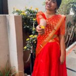 Kusuma Degalamari Instagram - A burst of sunshine in my festival attire🌼 #happylohri #happysankranti Festival, festive vibes, Indian wear, lehenga, kites, colors, happy times, family, friends, wishes, 2024, sankranthi, lohri actor, telugu festival, kusuma, kusuma degalamari, ootd, orange, fashion