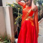 Kusuma Degalamari Instagram - A burst of sunshine in my festival attire🌼 #happylohri #happysankranti Festival, festive vibes, Indian wear, lehenga, kites, colors, happy times, family, friends, wishes, 2024, sankranthi, lohri actor, telugu festival, kusuma, kusuma degalamari, ootd, orange, fashion