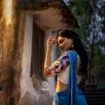Kusuma Degalamari Instagram - Swipe right to see my fav pic (4th)💕 📷 @sandeepgudalaphotography 👗 @duta_couture Ootd, photography, photoshoot, mood, nature, outdoor, lehenga, actor, Hyderabad, blue, white, woods