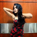 Kusuma Degalamari Instagram - Turning another petal older, wrapped in the elegance of a red rose black dress. 🌹🖤 #BirthdayBloom #redroseaffair Birthday, birthday girl, red rose, black dress, actor, actress, vibe, party, night, kusuma, kusumadegalamari