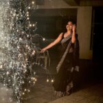 Kusuma Degalamari Instagram - Happy Diwali y’all 🧨🔥 Diwali, 2023, sareelove, black, lights, crackers,instatrend, celebration, happiness, festivevibes, patakha, trending, ootd, selflove, photography Hyderabad