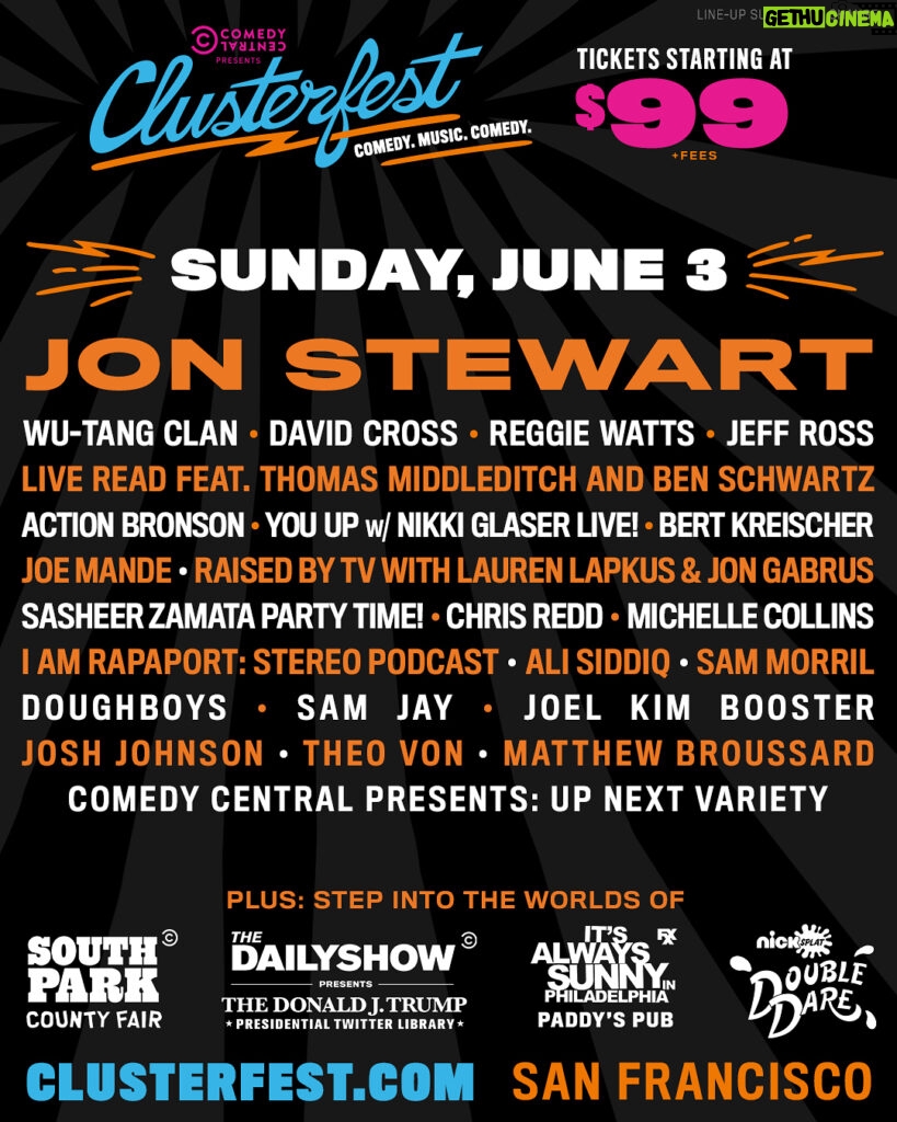 Kyle Mooney Instagram - Single day tix sales for @clusterfest are coming Thursday. @nathanfielder and I are showing YouTube vids on June 2nd, sat nite... hope you can come through, so many cool people!