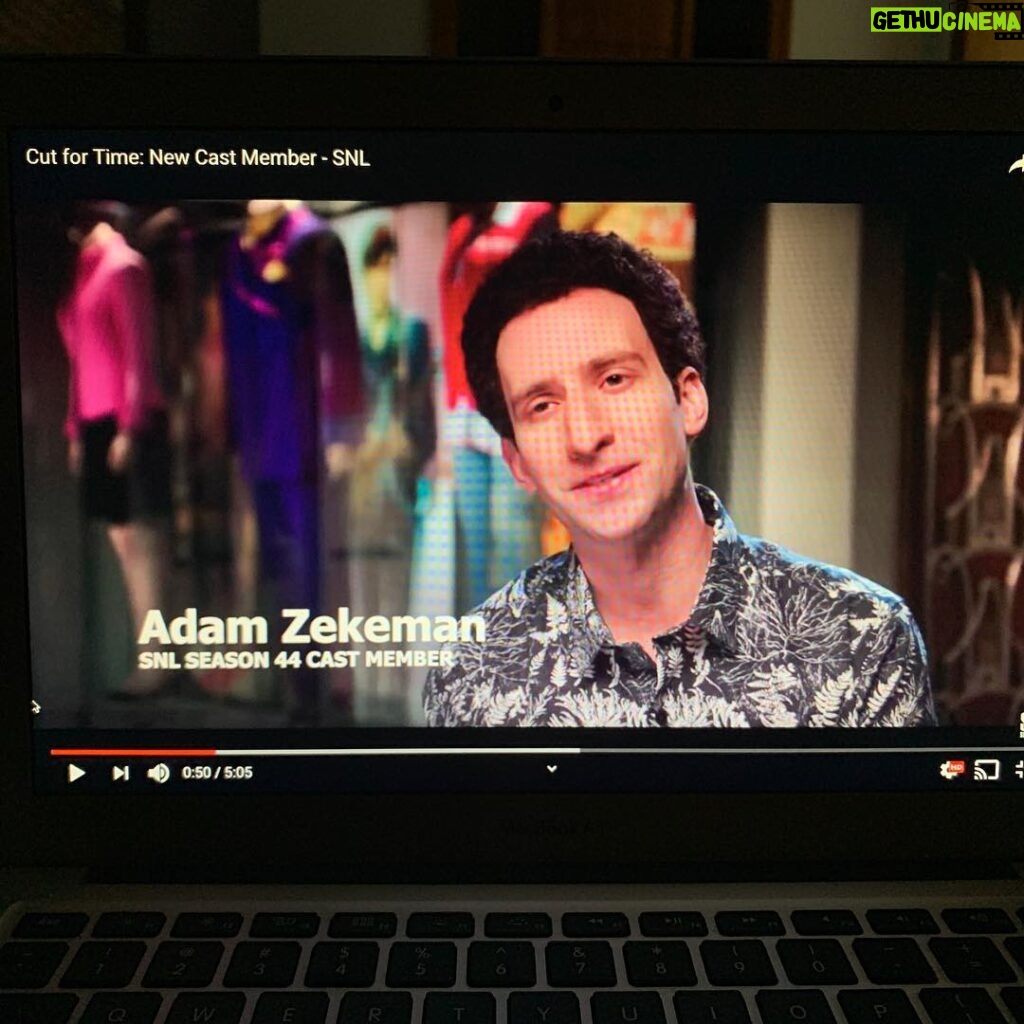 Kyle Mooney Instagram - Please go meet Adam Zekeman in our cut for time sketch “New Cast Member” which can be seen on SNL’s youtube.